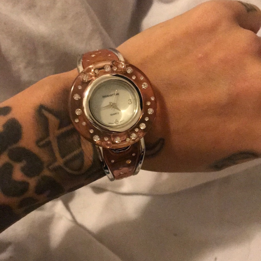 Woman’s jeweled Manhattan by Croton watch